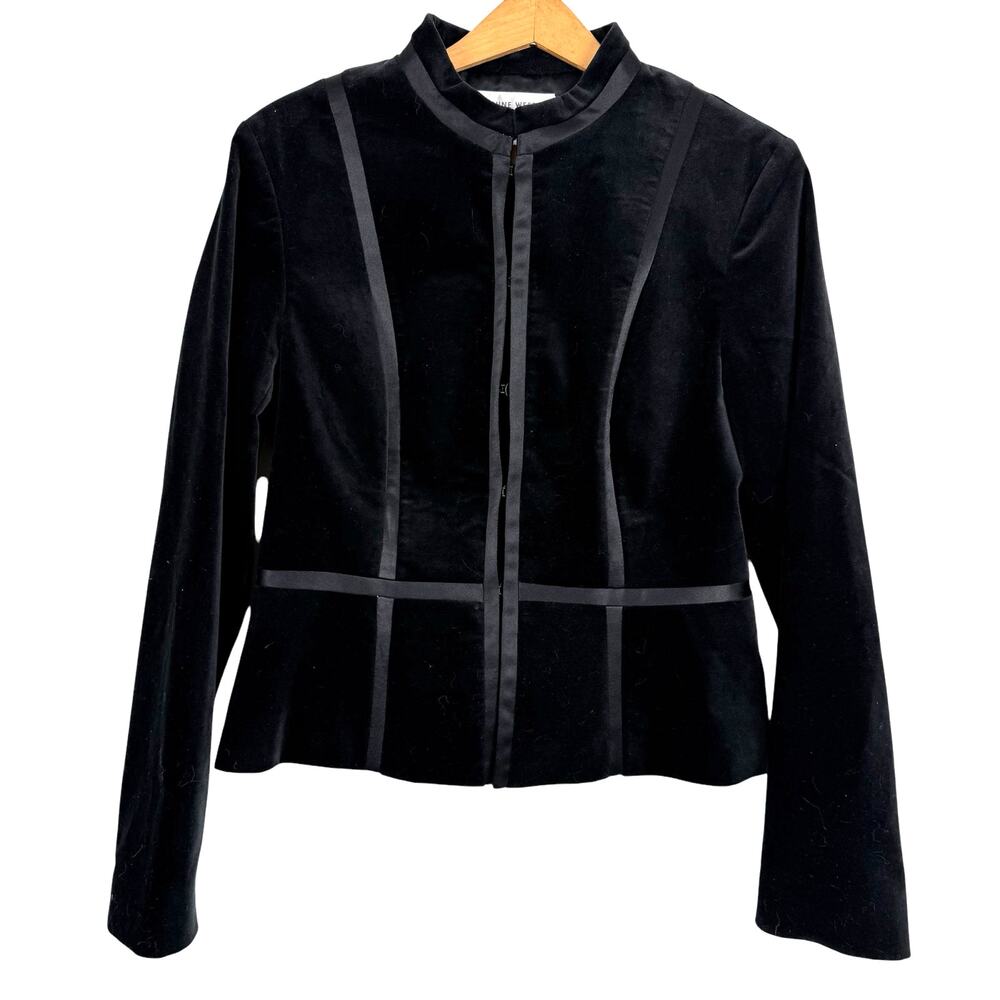 Y2K Nine West Jacket Women Medium Velvet Whimsigoth Grunge Witchy Steampunk Vamp